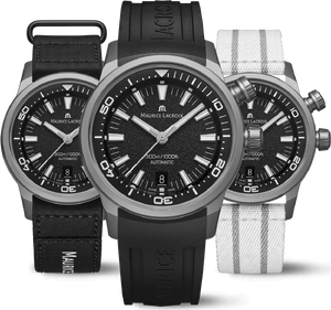 Часы Maurice Lacroix PONTOS S Diver PT6248-TT03L-330-2 + 2 ремешка